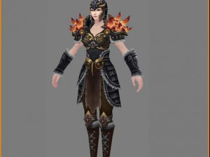 armor suit - female 21 3D Model