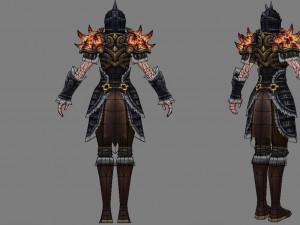 armor suit - female 21 3D Model