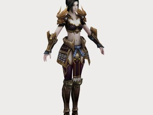 women armor 01 3D मॉडल