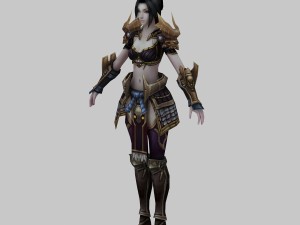 women armor 01 3D मॉडल