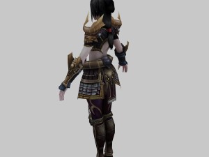 women armor 01 3D मॉडल