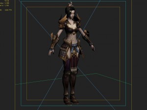 women armor 01 3D मॉडल