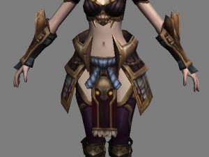 women armor 01 3D मॉडल