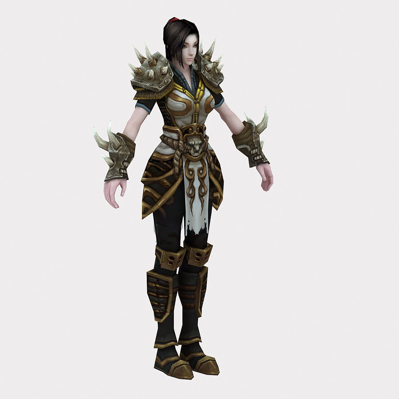 women armor 31 3D Model .c4d .max .obj .3ds .fbx .stl .blend 
