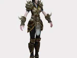 kadın zırhı 31 3D Model