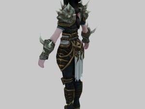 women armor 31 3D 모델