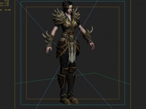 women armor 31 3D 모델