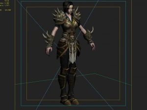women armor 31 3D Model