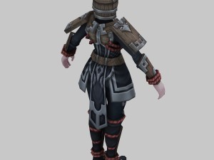 leather women 09 Modèle 3D