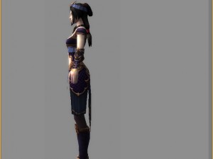 leather suit - female 12 Model 3D