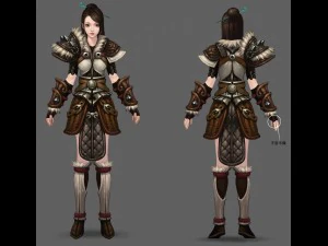 प्रकाश महिला महिला 01 3D मॉडल