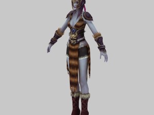 light lady 02 3D Model