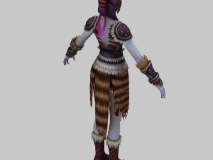 light lady 02 3D Model