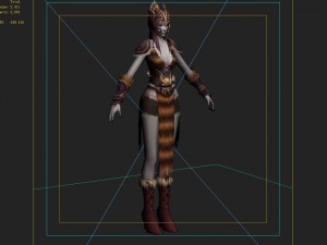 light lady 02 3D Model