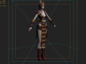 light lady 02 3D Model