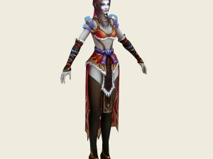 bir bayanı yak 04 3D Model