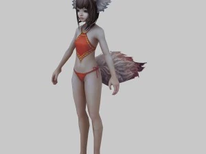 little fox girl 3D Model