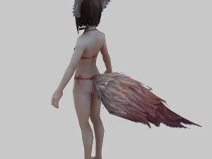 little fox girl 3D Model