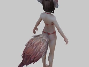 little fox girl Model 3D