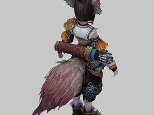 little fox girl - cloth set 01 3D 模型
