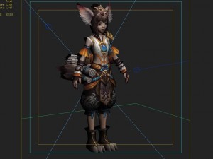 little fox girl - cloth set 01 3D 模型