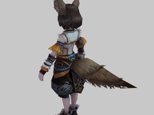 little fox girl - cloth set 02 3D Model