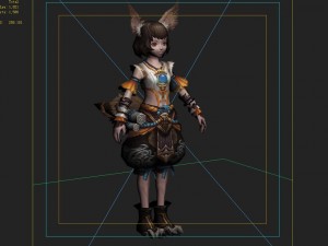 little fox girl - cloth set 02 3D Model