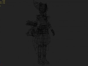little fox girl - cloth set 03 Model 3D