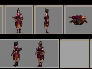 little fox girl - cloth set 03 Model 3D