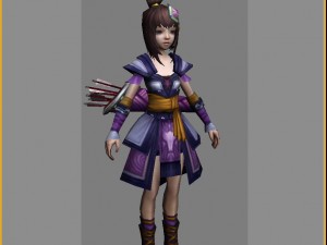 little fox girl - cloth set 04 3D Model