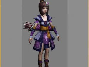 little fox girl - cloth set 04 3D Model