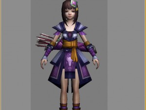 little fox girl - cloth set 04 3D Model