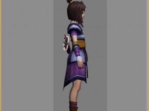 little fox girl - cloth set 04 3D Model
