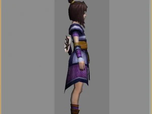 little fox girl - cloth set 04 3D Model