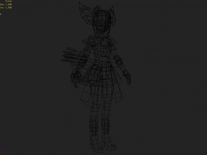 little fox girl - cloth set 04 3D Model