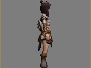 little fox girl - cloth set 05 Model 3D