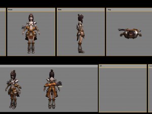 little fox girl - cloth set 05 Model 3D