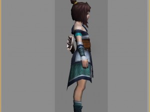 little fox girl - cloth set 07 Model 3D