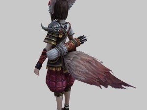 little fox girl - cloth set 08 Modelo 3D