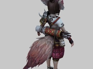 little fox girl - cloth set 08 Modelo 3D