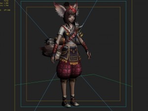 little fox girl - cloth set 08 Modelo 3D