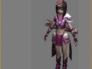 little fox girl - cloth set 09 3D Model