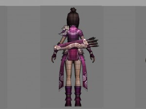 little fox girl - cloth set 09 3D 모델