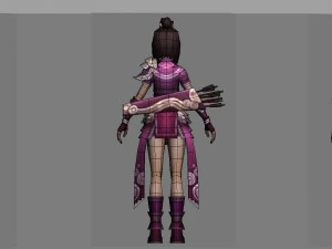little fox girl - cloth set 09 3D Model