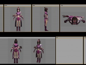 little fox girl - cloth set 09 3D 모델