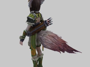 little fox girl - armor set 01 3D Model