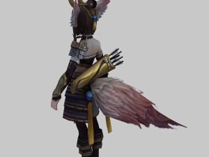 little fox girl - armor set 02 Model 3D