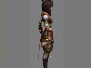 little fox girl - armor set 03 3D Модель