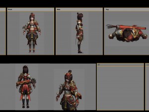 little fox girl - armor set 03 3D Модель