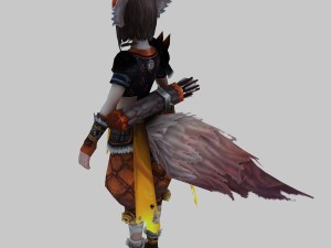 little fox girl - armor set 04 3D Model